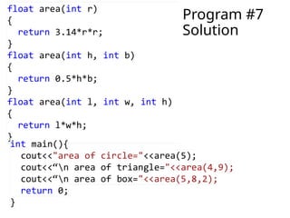 Program #7
Solution
 