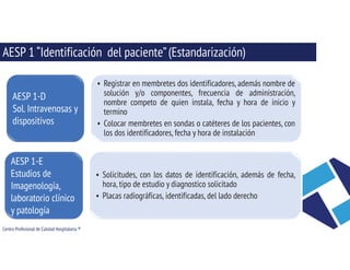 Acciones esenciales para la seguridad del paciente 1 y 2 | PDF