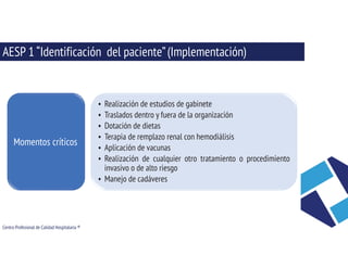 Acciones esenciales para la seguridad del paciente 1 y 2 | PDF