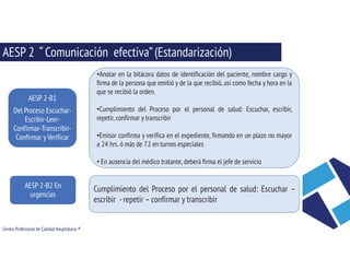 Acciones esenciales para la seguridad del paciente 1 y 2 | PDF