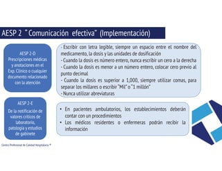 Acciones esenciales para la seguridad del paciente 1 y 2 | PDF