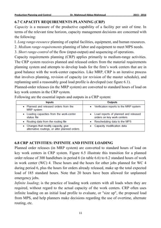 Material and capacity requirements planning (mrp and crp) part 2 | PDF