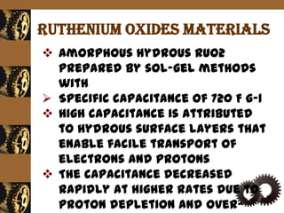 Material and electrolyte | PPTX