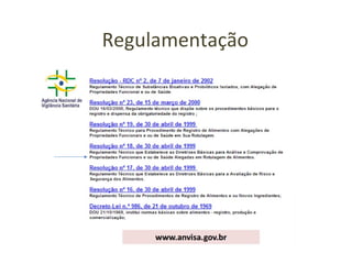 Regulamentação
 