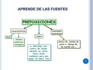 APRENDE DE LAS FUENTES
7
 
