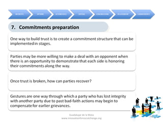 7. Commitments preparation
7. Commitments preparation




                       Guadalupe de la Mata
                                                      41
                  www.innovationforsocialchange.org
 