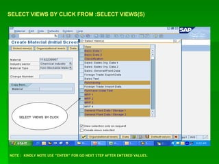 Comprehensive Guide to Material Code Creation Using SAP MM01 T-Code | PPT