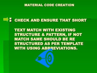 Comprehensive Guide to Material Code Creation Using SAP MM01 T-Code | PPT