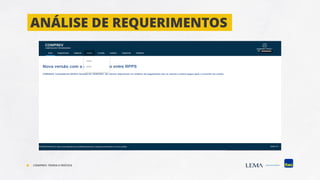 ANÁLISE DE REQUERIMENTOS
COMPREV: TEORIA E PRÁTICA
 