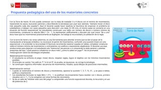 Propuesta pedagógica del uso de los materiales concretos
Con la Torre de Hanói, VI ciclo puede comenzar con la meta de trasladar 3 o 4 discos con el mínimo de movimientos,
registrando los pasos, buscando patrones y describiendo la estrategia que usan (por ejemplo, “siempre mover el disco
más pequeño cada dos jugadas”). Aquí el docente puede hacer explícita la heurística de organizar el problema en
subobjetivos y trabajar con casos pequeños para descubrir una regla. En VII ciclo, el mismo juego se convierte en una
situación de función exponencial: los estudiantes construyen una tabla con número de discos y número mínimo de
movimientos, conjeturan la relación M(n) = 2n - 1, la representan gráficamente y discuten por qué crecer “de a uno”
disco hace que los movimientos prácticamente se dupliquen. Se trabaja la recursividad y la validación de la regla.
Matematización horizontal:
• El estudiante se enfrenta al juego: mover discos, respetar reglas, lograr el objetivo con los mínimos movimientos
posibles.
• Al principio se cuenta: “me salió en 7”, “a mí en 9”; se prueba, se equivocan, se corrige la estrategia.
• Se construyen registros informales: secuencias de movimientos, listados, quizá dibujos de posiciones intermedias.
Matematización vertical:
• Cuando se sistematiza el número de discos y movimientos, aparece la sucesión 1, 3, 7, 15, 31… y se pasa a tablas,
gráficas y expresiones.
• Los estudiantes formulan la regla M(n) = 2^n - 1, la justifican recursivamente (“para resolver con n discos, primero
resuelvo con n 1…”) y la comparan con otras formas de crecimiento.
−
• Se da un salto de “resolver este caso del juego” a comprender una función exponencial discreta, la recursión y el uso
de potencias de 2.
Con la torre de Hanói y las ranas saltarinas, es una herramienta para abordar errores que se dan al pasar de la
manipulación al lenguaje simbólico: no reconocer el patrón de movimientos, confundir una sucesión lineal con una
exponencial, o no entender la recursividad. El fascículo recomienda registrar jugadas en tablas, completar conjeturas
sobre el número mínimo de movimientos y contrastarlas con gráficos y expresiones algebraicas. El docente usa esas
producciones para detectar si el estudiante solo “memoriza” secuencias o si comprende la regla general, y plantea
preguntas del tipo: “¿Qué pasaría si añadimos un disco más?, ¿cómo lo sabes sin jugar?”. Así se promueve
metacognición sobre las estrategias empleadas.
 