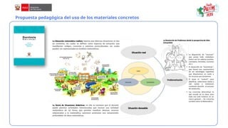 Propuesta pedagógica del uso de los materiales concretos
 