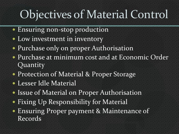 Material control b.v.raghunandan