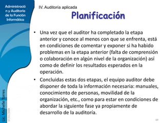 Administració        IV. Auditoría aplicada

                                                        Planificación
       ...