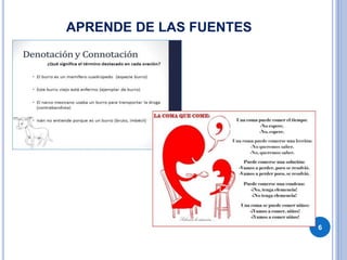 APRENDE DE LAS FUENTES
6
 