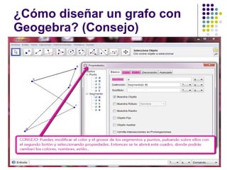 ¿Cómo diseñar un grafo con Geogebra? (Consejo) 