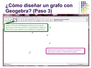 ¿Cómo diseñar un grafo con Geogebra? (Paso 3) 