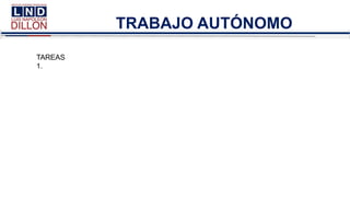 TRABAJO AUTÓNOMO
TAREAS
1.
 