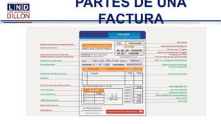 PARTES DE UNA
FACTURA
 