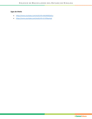 Ligas de interés
 https://www.youtube.com/watch?v=lAUMXzFgVLo
 https://www.youtube.com/watch?v=U-hTHxymssI
 