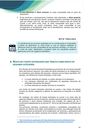 Impuesto a la Renta de Personas Naturales | PDF