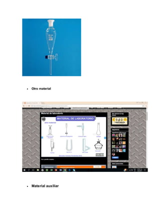  Otro material
 Material auxiliar
 