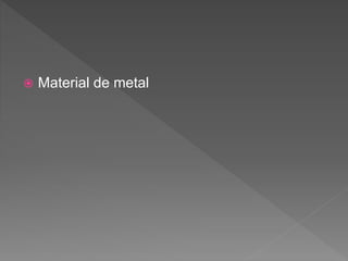  Material de metal
 