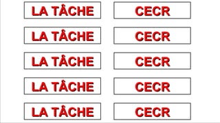 Prof. Denis Rodríguez (Master en Curriculum)
dionnisio@gmail.com
LA TÂCHELA TÂCHE
LA TÂCHELA TÂCHE
LA TÂCHELA TÂCHE
LA TÂCHELA TÂCHE
LA TÂCHELA TÂCHE
CECRCECR
CECRCECR
CECRCECR
CECRCECR
CECRCECR
 