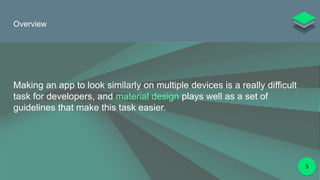 Material Design Overview | PPTX