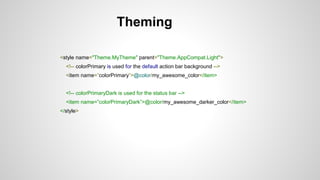 Material Design in Android | PPTX