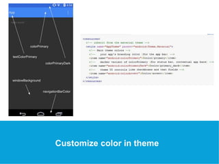 USEFUL Links 
Customize color in theme 
 