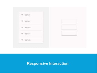 USEFUL Links 
Responsive Interaction 
 