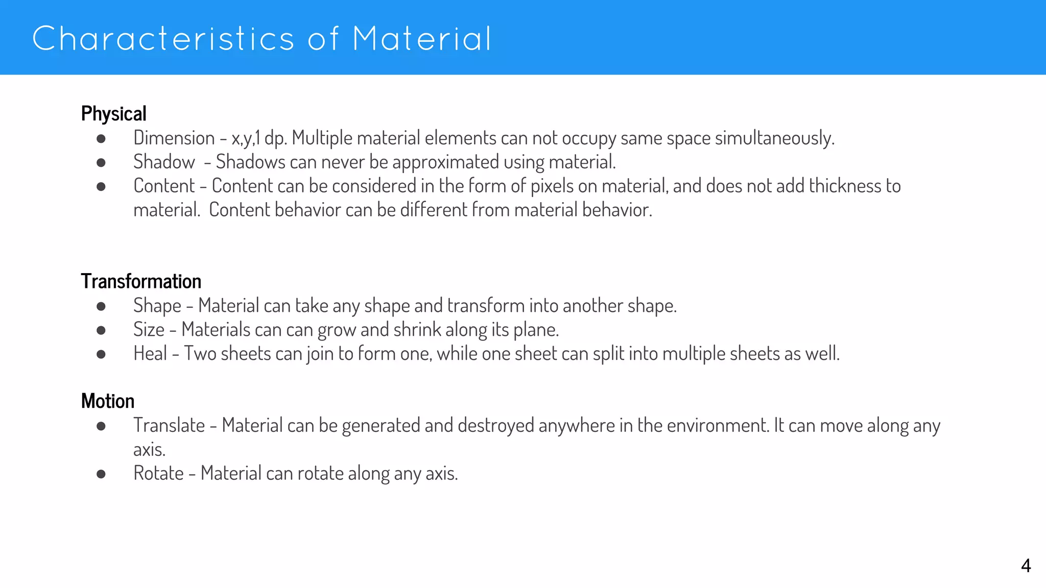 Summary of Material Design Guidelines | PPT