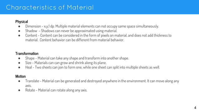 Summary of Material Design Guidelines | PPT
