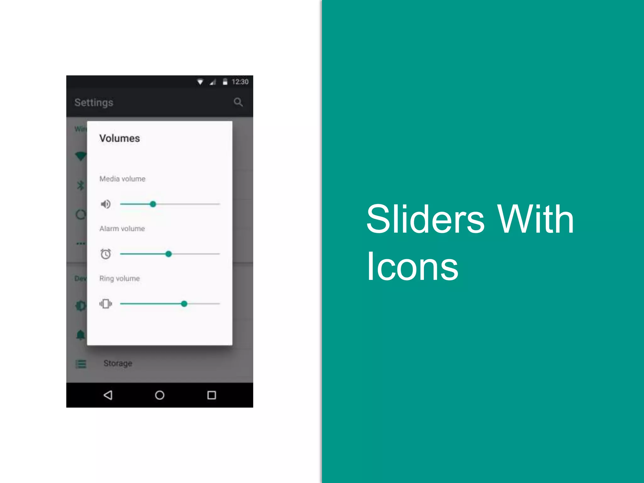 Sliders With
Icons
 