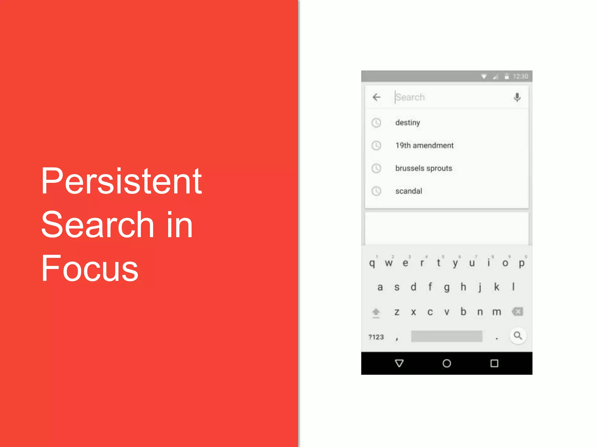 Persistent
Search in
Focus
 