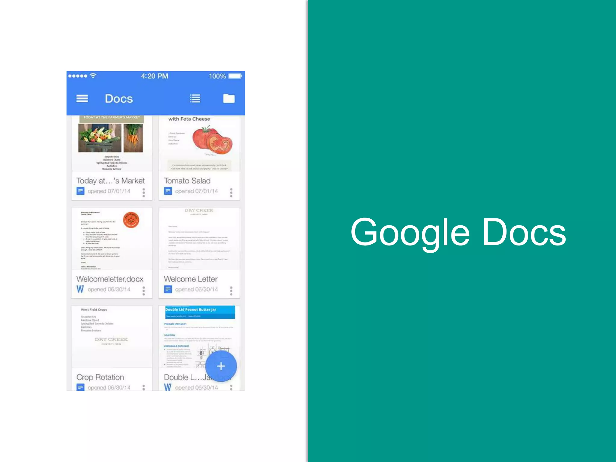 Google Docs
 