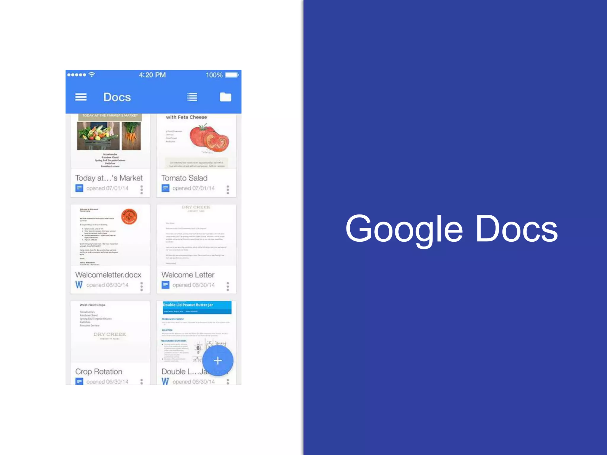 Google Docs
 