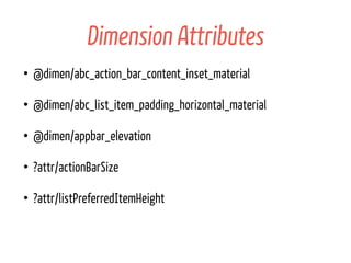 Android Material Design APIs/Tips | PDF