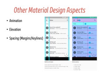 Android Material Design APIs/Tips | PDF