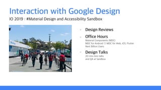 Material design at google io 19 x design sprint | PDF