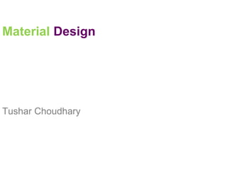 Material design in android lollipop | PPTX