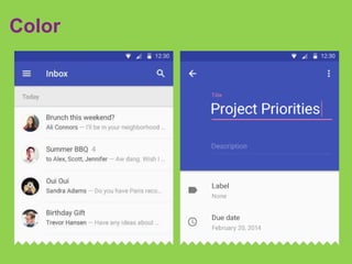 Material design in android lollipop | PPTX