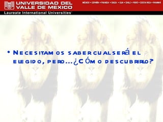 Necesitamos saber cual será el elegido, pero...¿Cómo descubrirlo? 