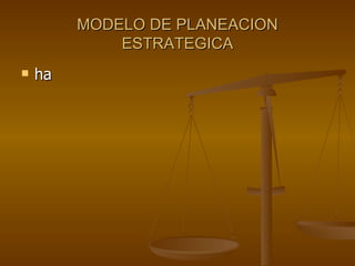 MODELO DE PLANEACION ESTRATEGICA ha 