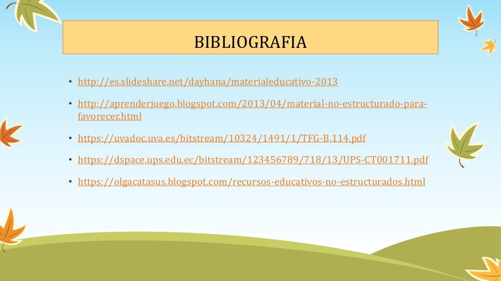 MATERIAL DIDACTICO ESTRUCTURADO Y NO ESTRUCTURADO