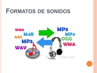 FORMATOS DE SONIDOS
 