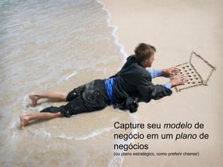 Capture seu modelo de
negócio em um plano de
negócios
(ou plano estratégico, como preferir chamar)
                                               23
 