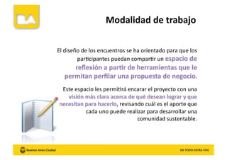 Modalidad	
  de	
  trabajo	
  
 