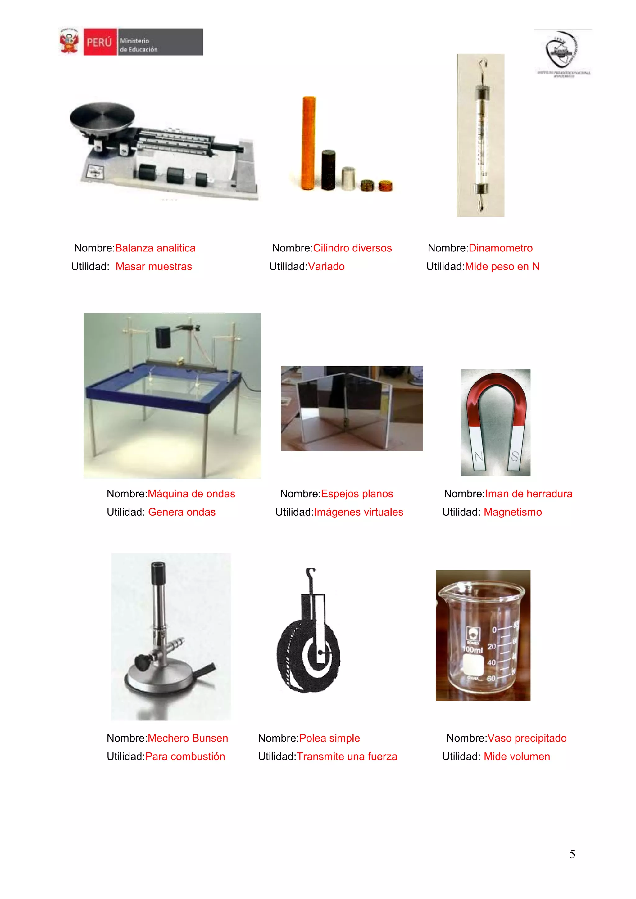Materiales de laboratorio de fisica | PDF
