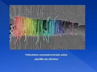 Poliuretano nanoestructurado sobre 
plantilla de Alúmina 
 